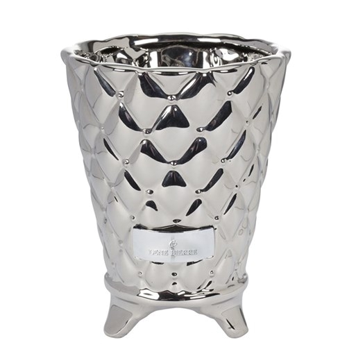 precious flower pot silver 15 cm