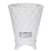 precious flower pot white 15 cm