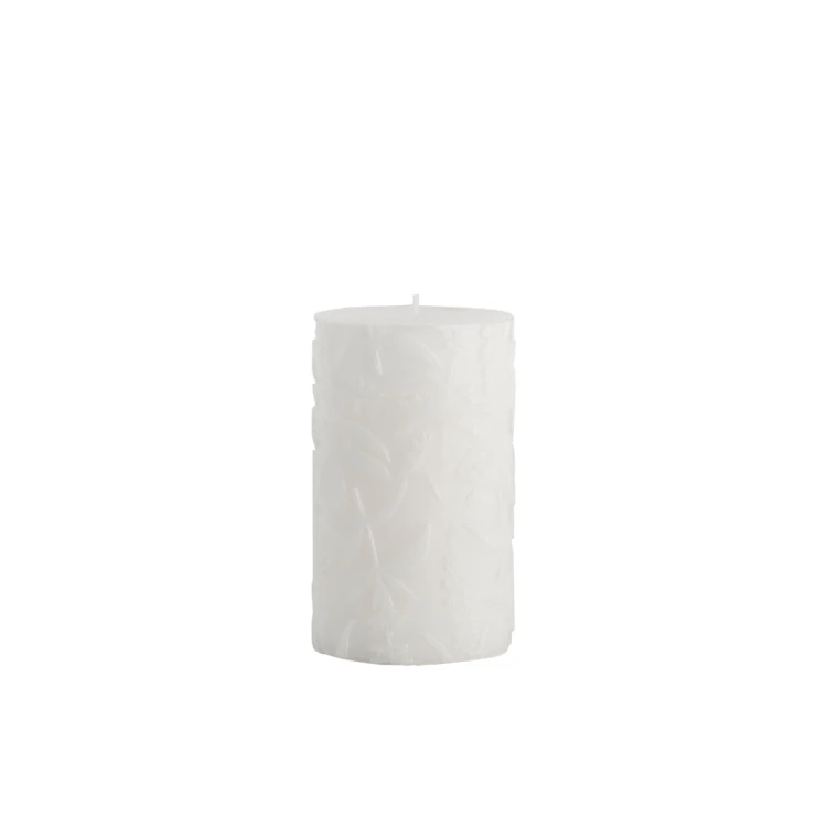 biala-swieca-z-motywem-kwiatowym-12-5-cm-lene-bjerre-casa-carina