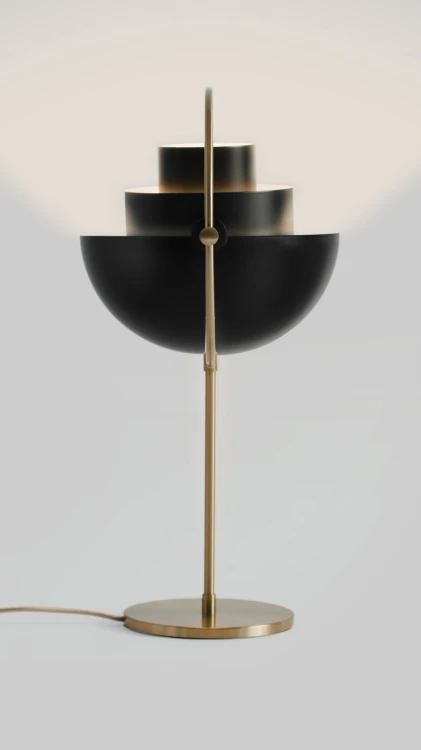 Multi-Lite Table Lamp - Brass base (Soft Black Semi Matt)19-medium