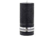 rustic black candle 20 cm2