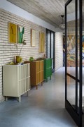 HKLIVING -Komoda na nóżkach kamienista