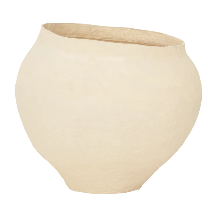 Dekoracyjny spodek piaskowy, XL, piaskowy