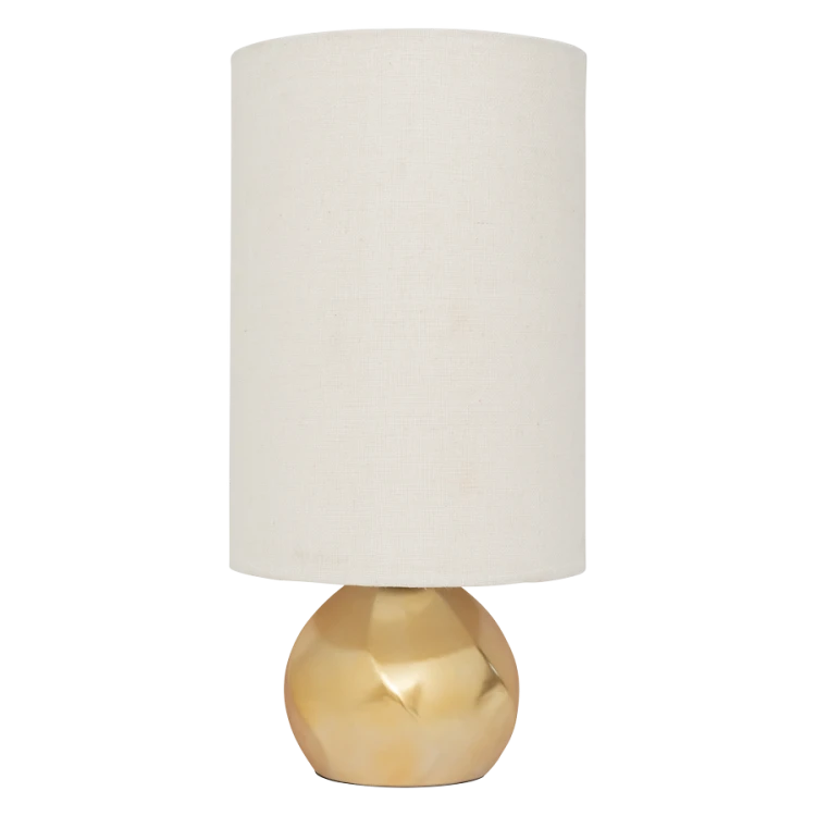 Lampa stołowa Suki, biały/złoty