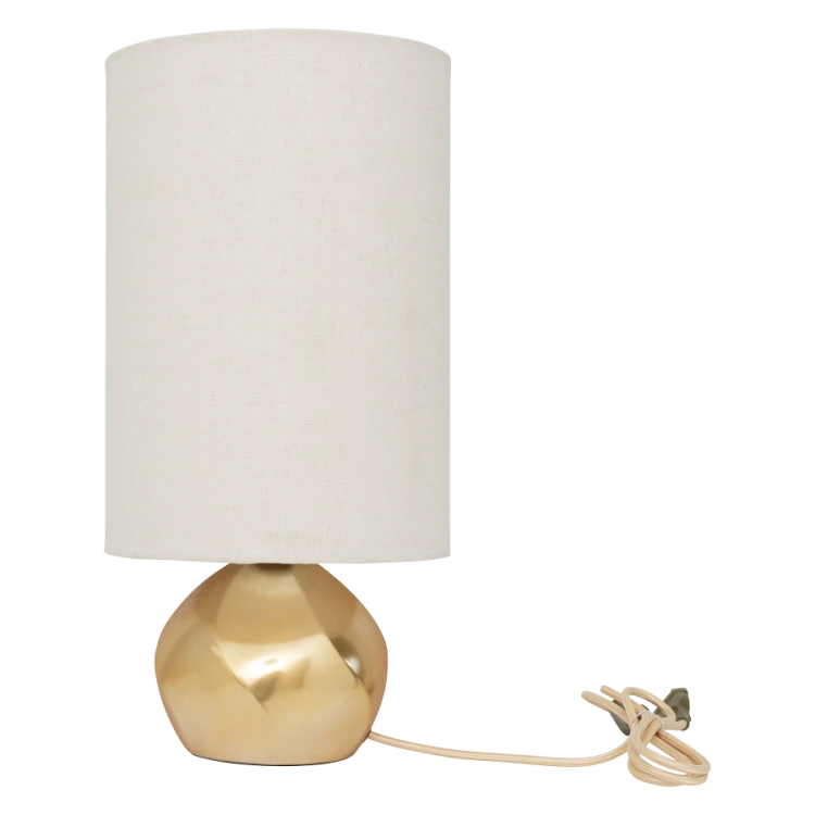 Lampa stołowa Suki, biały/złoty