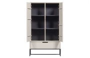 Szafka SILAS, 2-drzwiowa, szczotkowana sosna, dust [FSC]