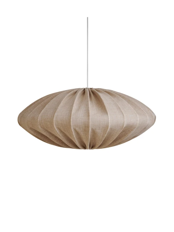 Ellipse-80-linen-Sand klosz lampy sufitowej