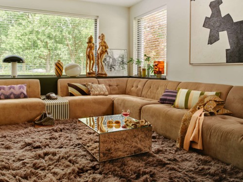 Puszysty dywan, 200x300 cm, espresso