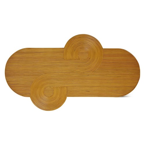 Panel ścienny rattanowy curl