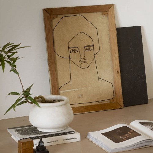 zestaw piaskowych doniczek coco