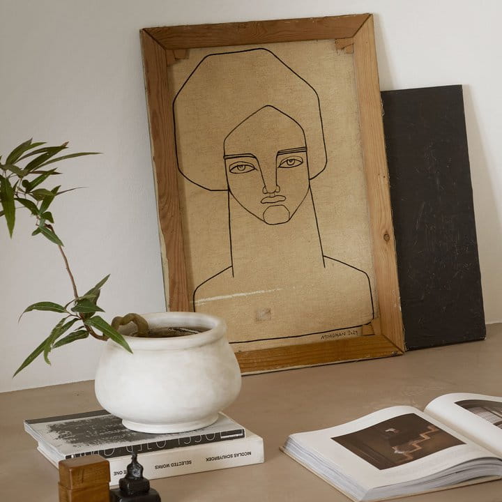 zestaw piaskowych doniczek coco