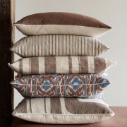 poduszka w paski orzechowe