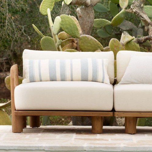 poduszka w niebieskie paski 30x80