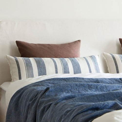 poduszka w paski niebieskie 30x80