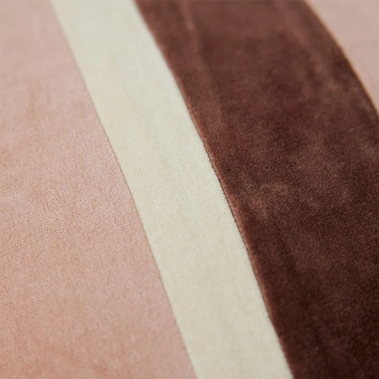 Poduszka w paski ROSE, velvet (60x35cm)