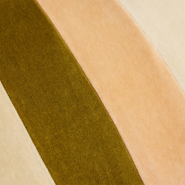 Poduszka w paski FIELDS, velvet (60x35cm)