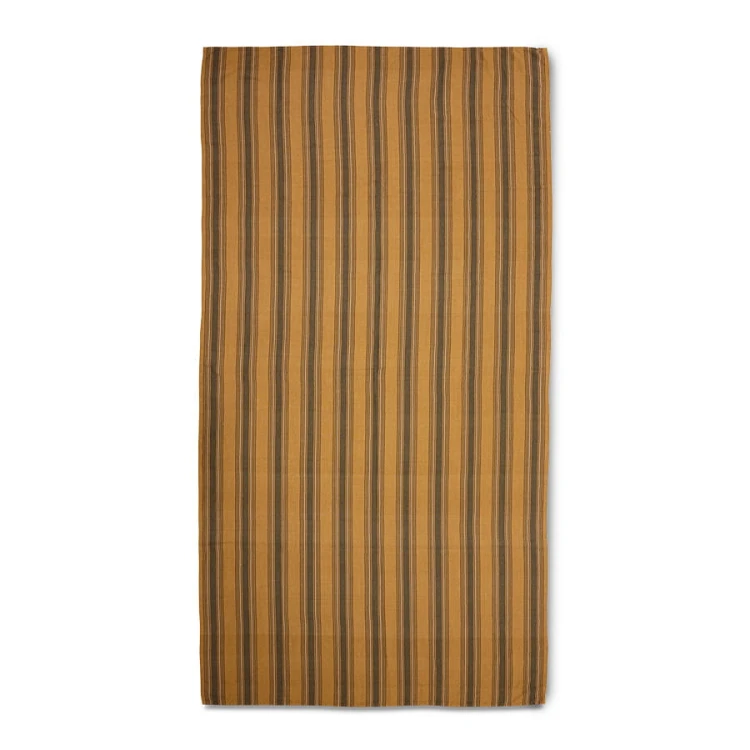Obrus w paski Vida, amber/grey (160x300cm)