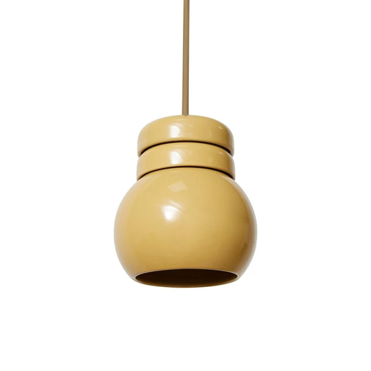 Lampa wisząca ceramiczna mustard