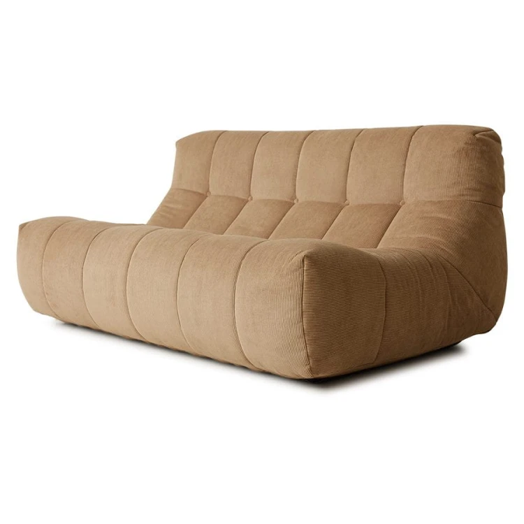 Sofa wypoczynkowa corduroy rib brown