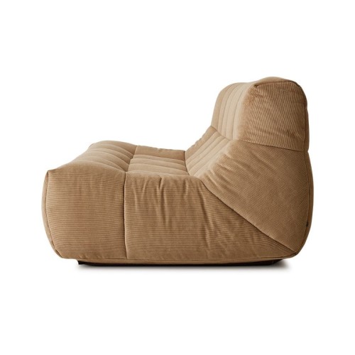 Sofa wypoczynkowa corduroy rib brown