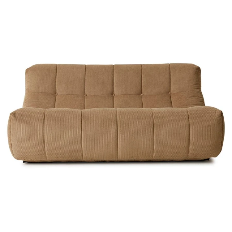 Sofa wypoczynkowa corduroy rib brown