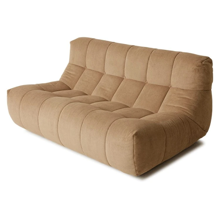 Sofa wypoczynkowa corduroy rib brown