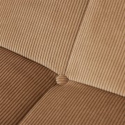 Sofa wypoczynkowa corduroy rib brown