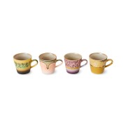 Zestaw 4 kubków ceramicznych do americano 70's: radiant, 200ml