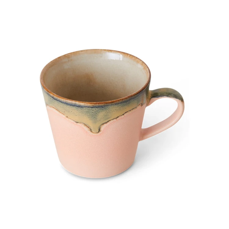 Kubek do cappuccino 70's: kwiatowy, 340ml