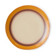 Zestaw 2 talerzy obiadowych 70's: coconut