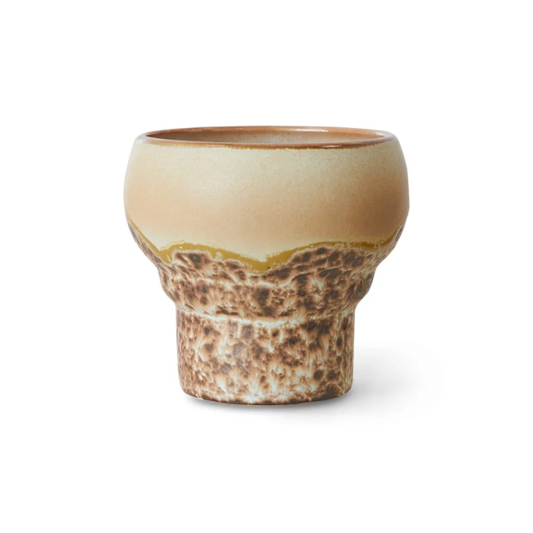 Zestaw 2 kubków do lungo 70's: coral, 230ml