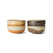 Zestaw 4 misek ceramicznych tapas na nóżce 70's: drift