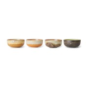 Zestaw 4 misek ceramicznych tapas na nóżce 70's: drift