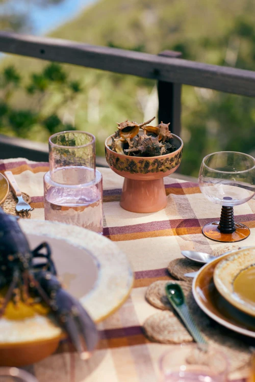 Miska ceramiczna tapas na nóżce 70's: rozmiar L, lush