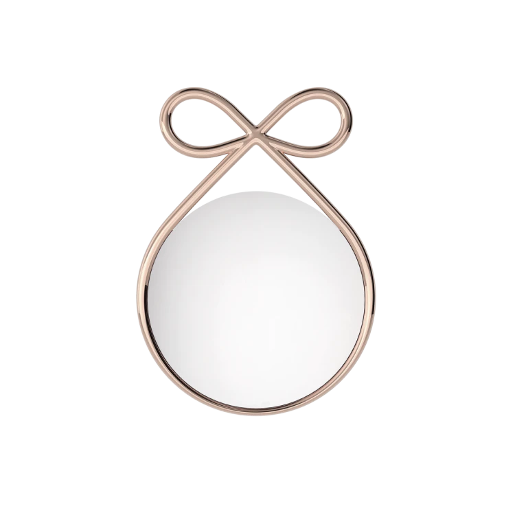 Lustro RIBBON, metal, srebrny
