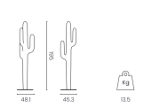 Wieszak SAGUARO outdoor fuksja