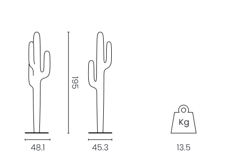 Wieszak SAGUARO outdoor fuksja