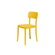 Zestaw 2 krzeseł K CHAIR żółty