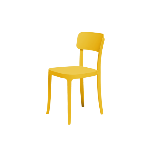Zestaw 2 krzeseł K CHAIR żółty