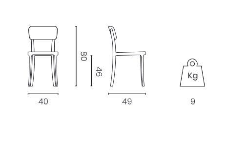 Zestaw 2 krzeseł K CHAIR żółty