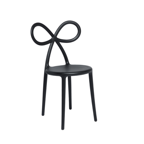 Krzesło Ribbon czarny mat