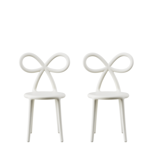 Zestaw 2 krzeseł RIBBON BABY, biały