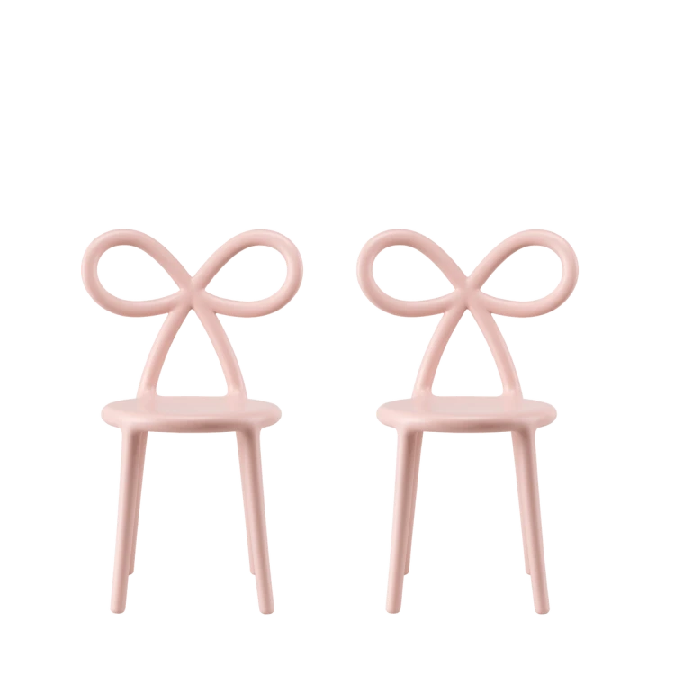 Zestaw 2 krzeseł RIBBON BABY, różowy