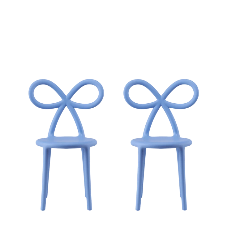 Zestaw 2 krzeseł RIBBON BABY, jasnoniebieski