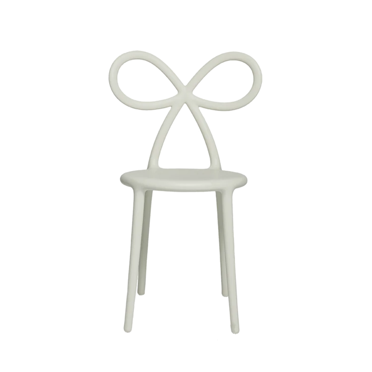 Zestaw 2 krzeseł Ribbon biały mat