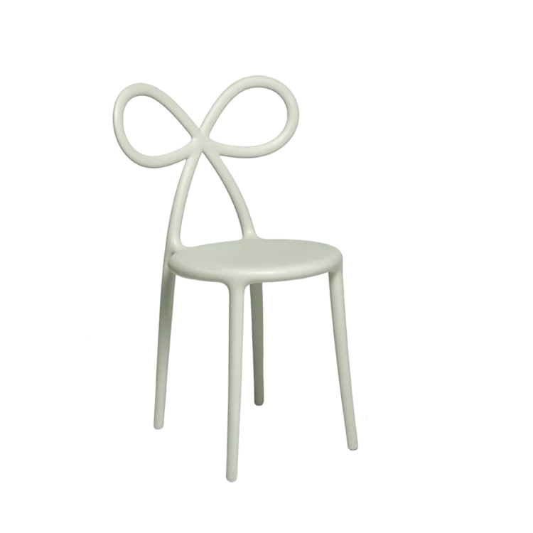Zestaw 2 krzeseł Ribbon biały mat