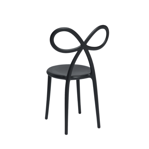 Zestaw 2 krzeseł Ribbon czarny mat
