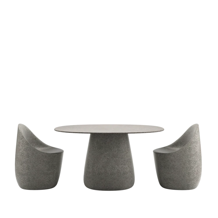 Stół COBBLE 135 cm mix szary