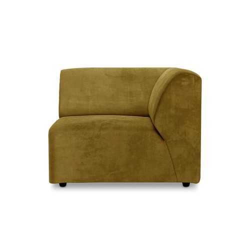 Sofa Jax: element prawy końcowy, royal velvet, oliwkowy