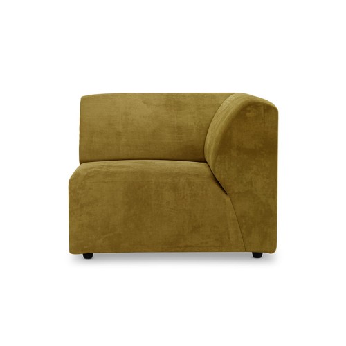 Sofa Jax: element prawy róg, royal velvet, oliwkowy